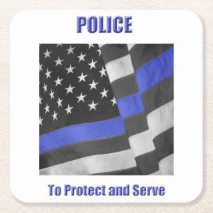 Police Paper Coaster
