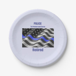 Police Paper Plate