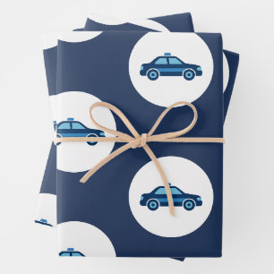 Police Patrol Car Wrapping Paper