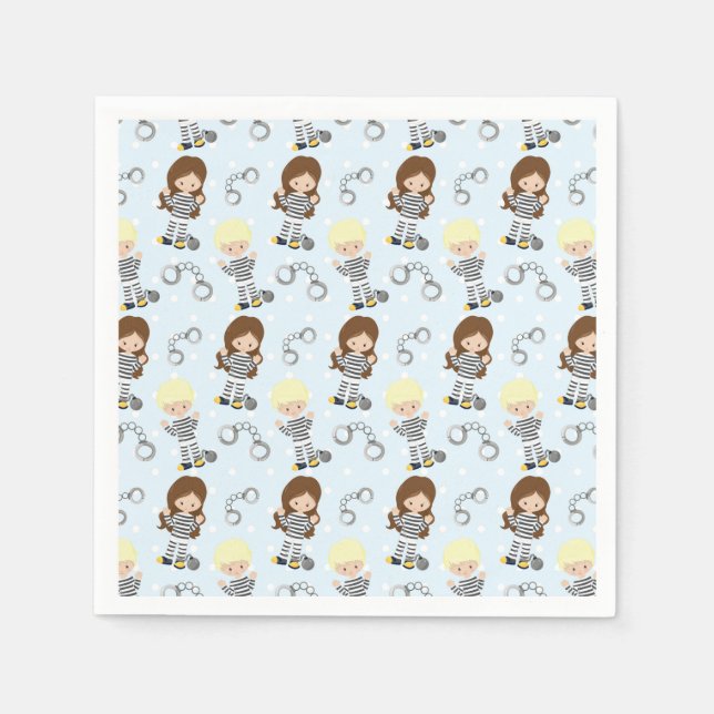 Police pattern napkin (Front)