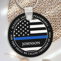 Police Personalised Blessed Are The Peacemakers
