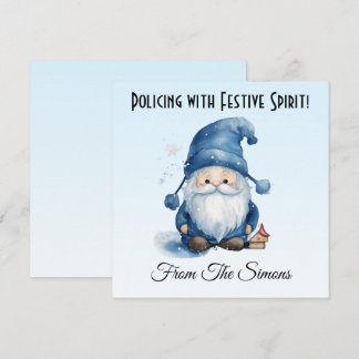 Police Personalised Christmas Card