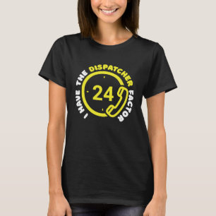 Police Phone Thin Yellow Line Emergency Gold Disp T-Shirt