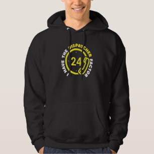 Police Phone Thin Yellow Line Emergency Gold Dispa Hoodie
