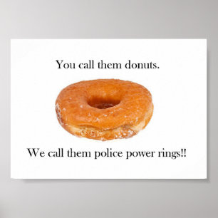 Police Power Rings Poster
