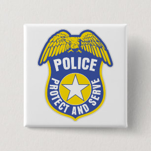 Police Protect and Serve Badge