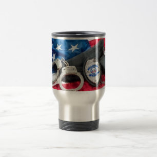 POLICE "PROTECT AND SERVE" TRAVEL MUG