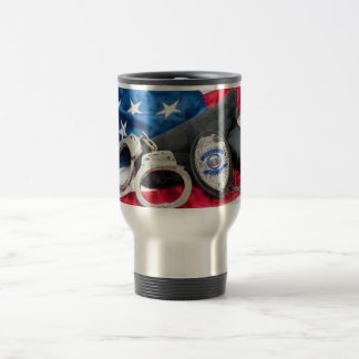 POLICE "PROTECT AND SERVE" TRAVEL MUG