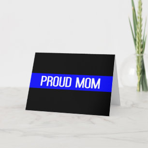 Police - Proud Police Mum Thin Blue Line Card