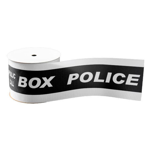 Police Public Call Phone Box Grosgrain Ribbon (Spool)