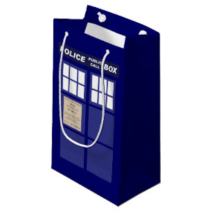 Police Public Call Phone Box Small Gift Bag