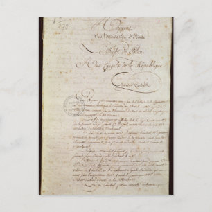 Police Report from the Attendant to Napoleon Postcard