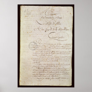 Police Report from the Attendant to Napoleon Poster