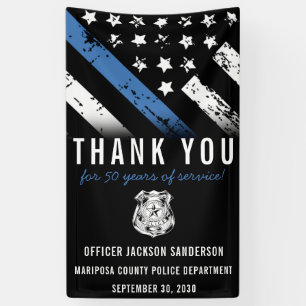 Police Retirement Appreciation Law Enforcement Banner