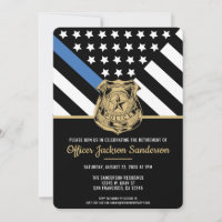 Police Retirement Flag Law Enforcement Officer