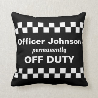 Police Retirement Gift Off Duty Police Officer Cushion