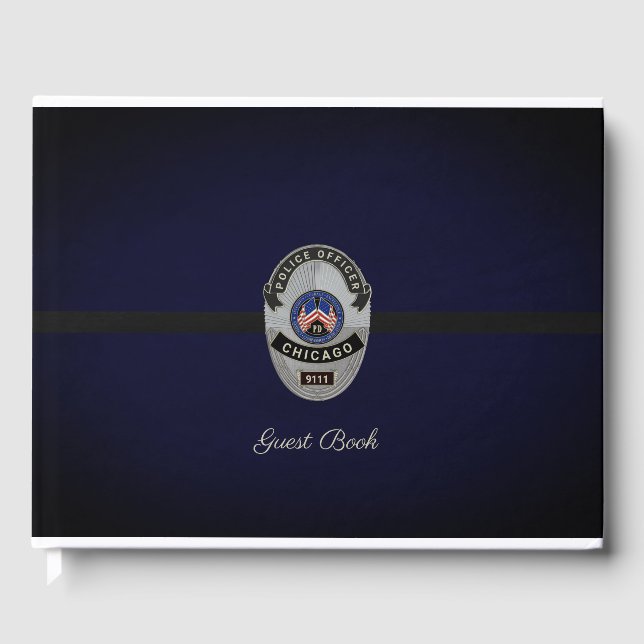 Police Retirement Guest Book (Front)
