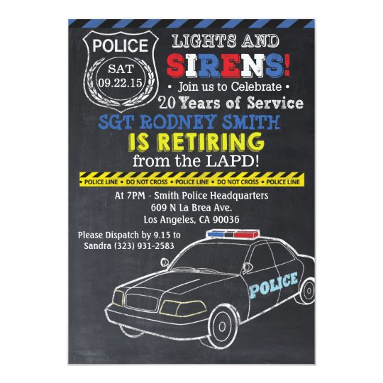 Police Retirement Invitation