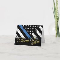 Police Retirement Law Enforcement Thank You Card