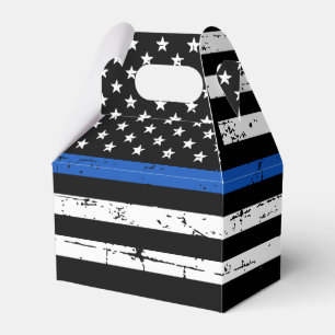 Police Retirement Law Enforcement Thin Blue Line Favour Box