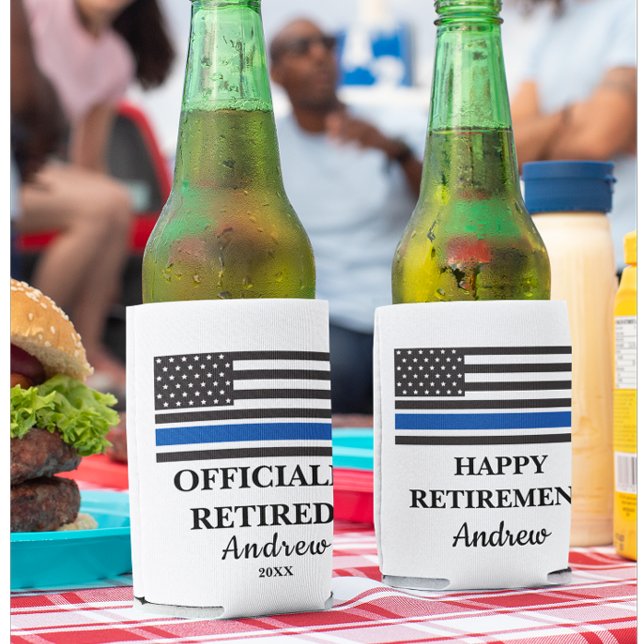 Police Retirement Party  Can Cooler (Creator Uploaded)