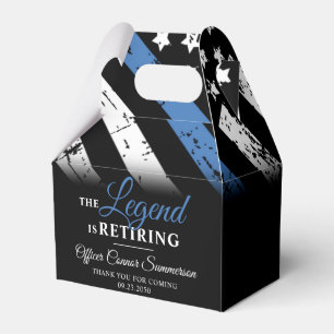 Police Retirement Party Law Enforcement Officer Favour Box