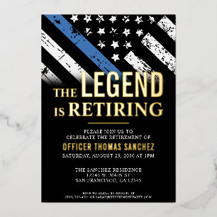 Police Retirement Thin Blue Line Law Enforcement