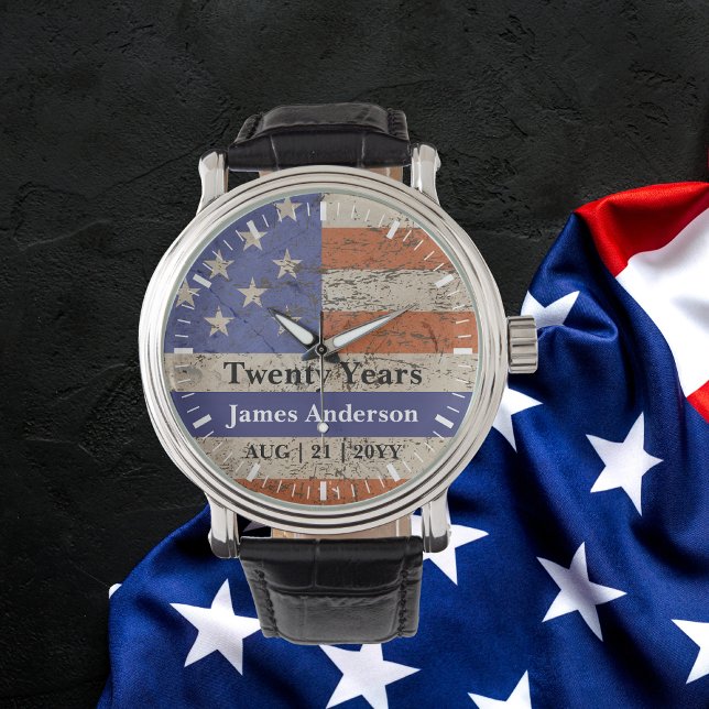 Police Retirement Watch Thin Blue Line US Flag (Creator Uploaded)