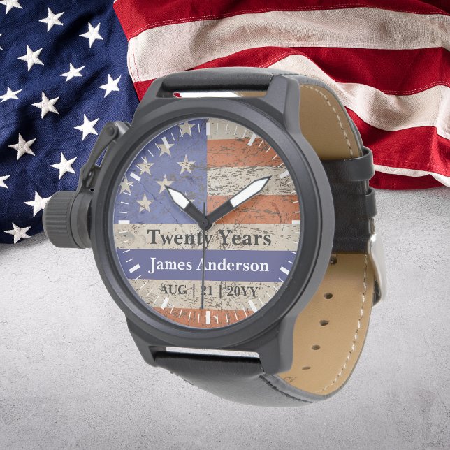Police Retirement Watch Thin Blue Line US Flag (Creator Uploaded)