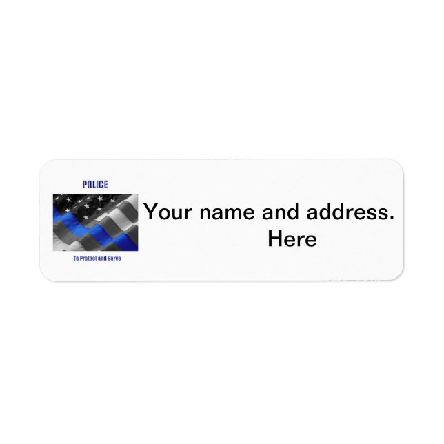 Police Return Address Label (Front)