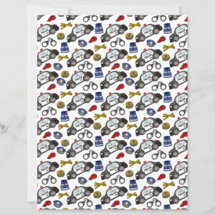 Police Scrapbook Paper