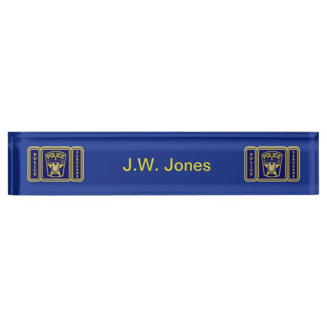 Police Sergeant Nameplate (Front)