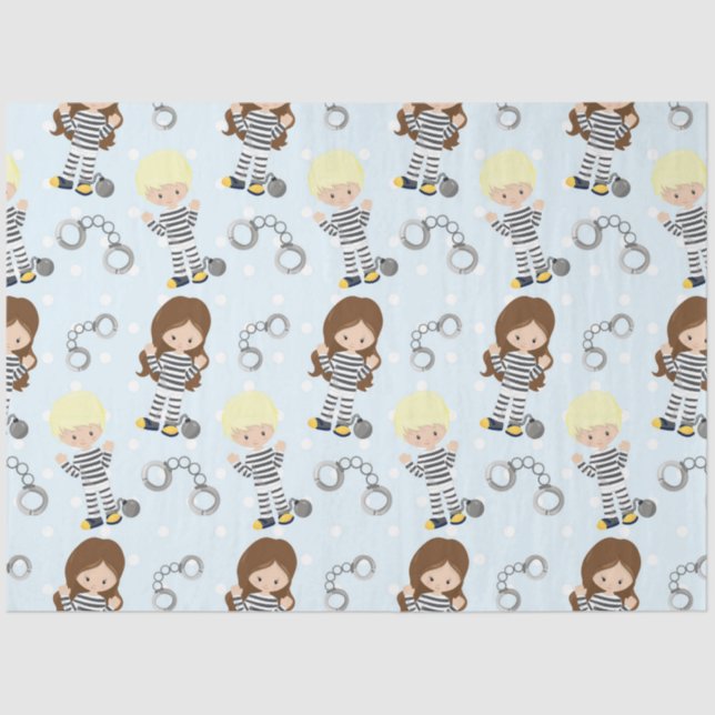 Police Series Design 5 Tissue Paper (Front)