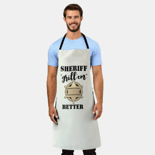 Police Sheriff's Apron:  Funny Aprons