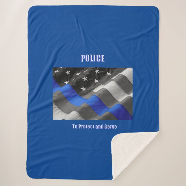Police Sherpa Blanket (Front)