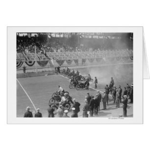 Police Show -- Start of Motorcycle Race