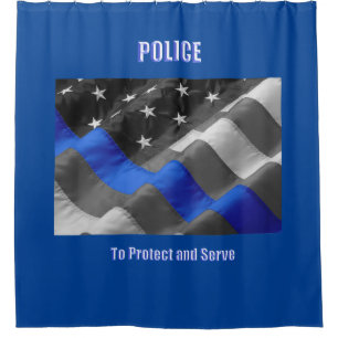 Police Shower Curtain