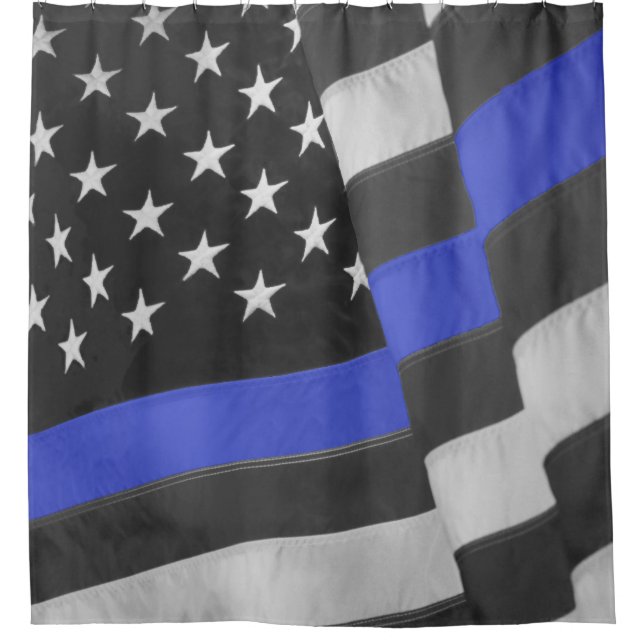 Police Shower Curtain (Front)