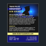 Police Silhouette, Police Officer Recruitment Flyer<br><div class="desc">Police Silhouette,  Police Officer Recruitment Flyer by The Business Card Store.</div>