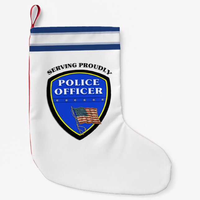 Police Small Christmas Stocking (Front)
