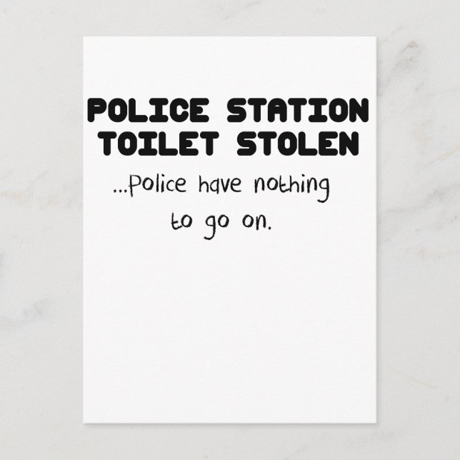 police station toilet stolen.png postcard (Front)
