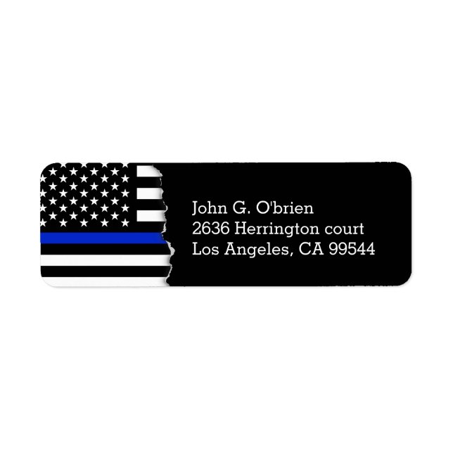 Police Style American Flag (Front)