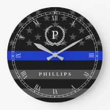 Police Styled American Flag Monogram
