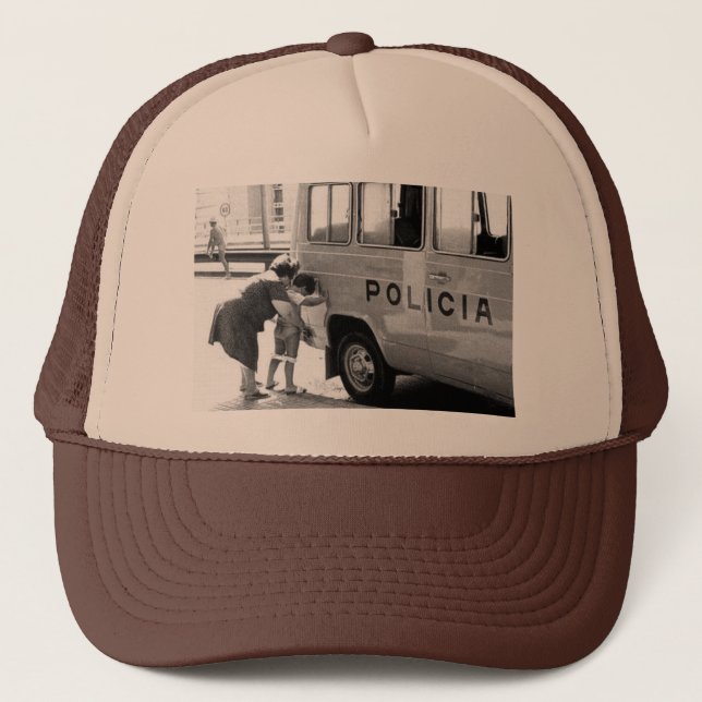Police sun trucker hat (Front)