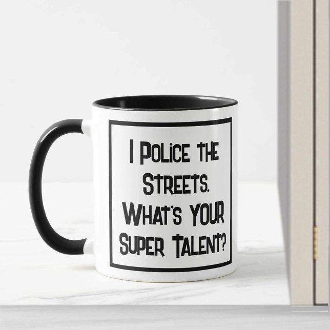 Police Super Talent. Two Tone Coffee Mug (Creator Uploaded)