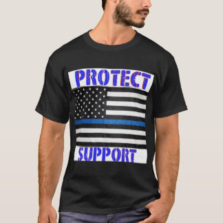Police Support Flag T-Shirt