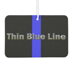Police Supporter Thin Blue Line Car Air Freshener