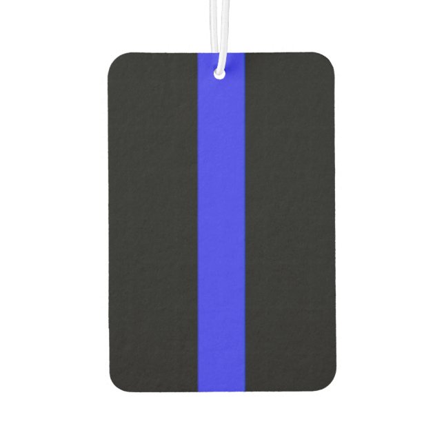 Police Supporter Thin Blue Line Car Air Freshener (Back)
