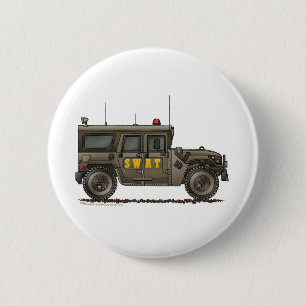 Police SWAT Team Hummer Law Enforcement 6 Cm Round Badge