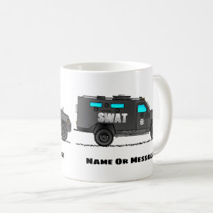 Police SWAT Truck. Personalised Officer Cop Car Coffee Mug